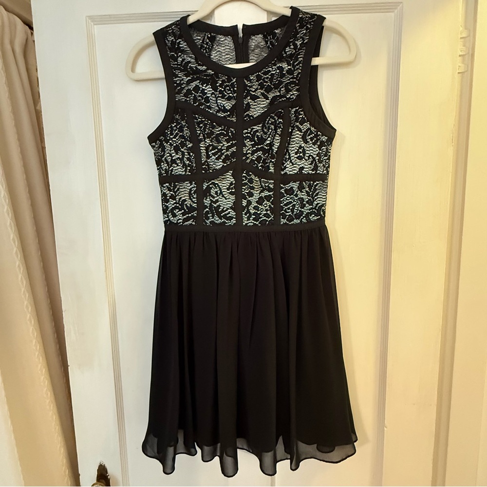 Guess Black Lace Mini Dress